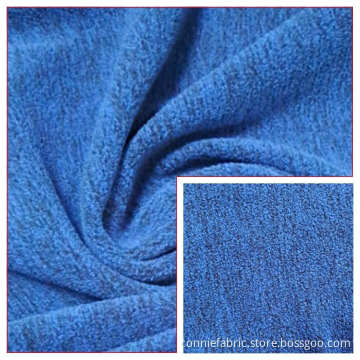 100% polyester Hacci Fleece tyg med katjon